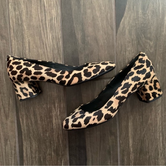 Kate Spade Beverly Leopard Print hair on hide Pumps Sz 11 Worn twice - Picture 2 of 9